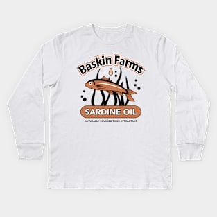 Baskin Farms Sardine Oil Kids Long Sleeve T-Shirt